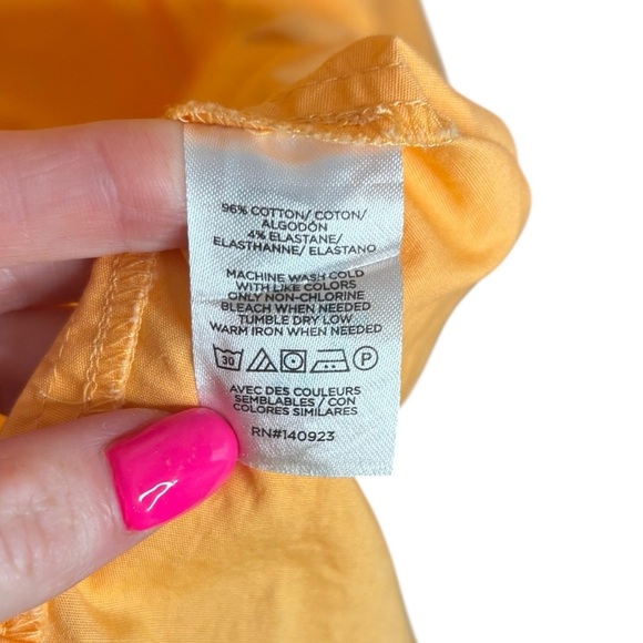 Loft Smocked Tank Midi Dress Orange Summer Beach Cruise Women Size Small - Picture 8 of 13